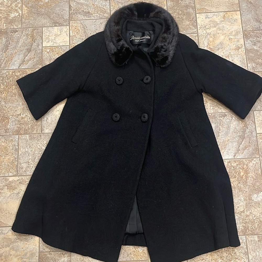 Vintage Arnold Constable fifth avenue Persian lamb and mink fur collar